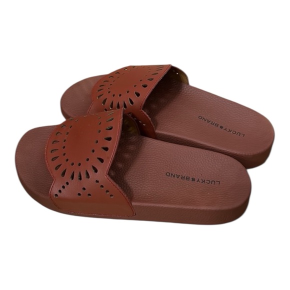 Lucky Brand Shoes - Lucky brand Burgundy Slides Size 8
